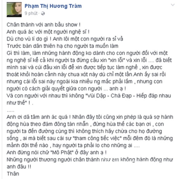 Sao việt,lưu chí vỹ bị đánh,sao việt bênh vực lưu chí vỹ