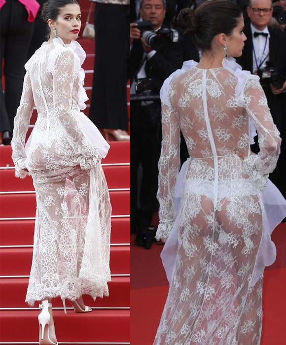 Cannes 2017, sự cố váy áo tại Cannes 2017, sao hớ hênh tại Cannes 2017