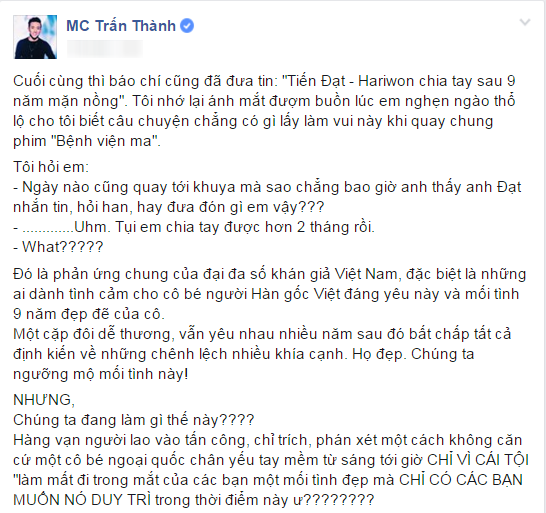 Công Vinh, Thủy Tiên, Trấn Thành Hari Won, Đan Trường, sao Việt