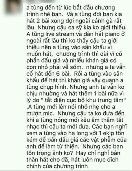 Phan Đinh Tùng, Phan Đình Tùng tỏ thái độ với đàn em, ca sĩ Phan Đinh Tùng, sao Việt