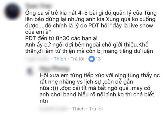 Phan Đinh Tùng, Phan Đình Tùng tỏ thái độ với đàn em, ca sĩ Phan Đinh Tùng, sao Việt