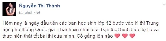 sao việt, sao việt chúc sĩ tử thi tốt, sao việt chúc thi tốt, sao chúc sĩ tử, kỳ thi tốt nghiệp THPT và đại học 