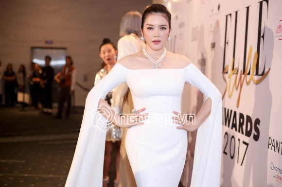 Hồ Ngọc Hà, Hà Hồ, Lý Nhã Kỳ, thảm đỏ Elle Style Award 2017, sao Việt