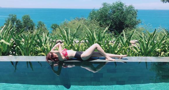 sao việt, bảo thy, ca sĩ bảo thy, bảo thy ở hồ bơi, bảo thy bikini