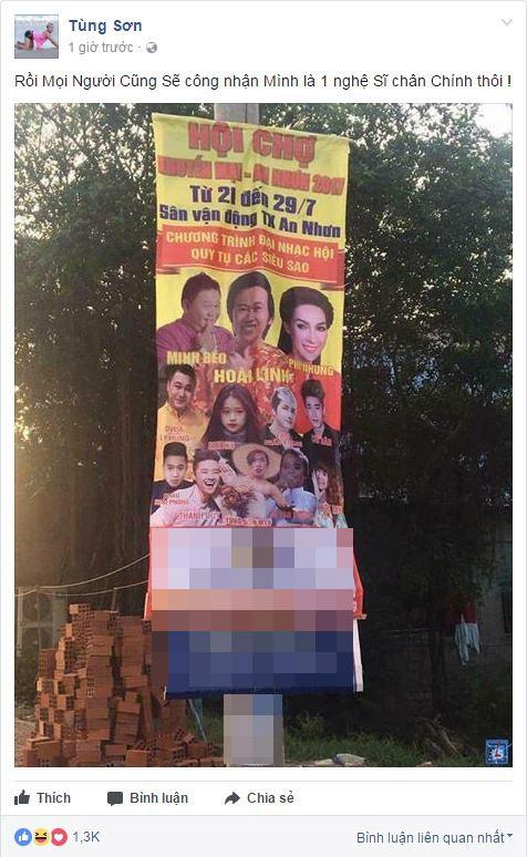 vụ án Minh Béo,Tùng Sơn,Công chúa thủy tề Tùng sơn,Nghe si Hoai Linh, sao Việt