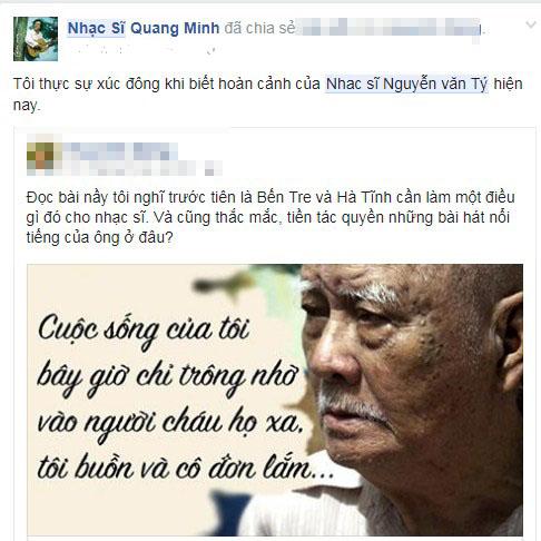 nhạc sĩ Nguyễn Văn Tý, con gái nhạc sĩ Nguyễn Văn Tý, nhạc sĩ Nguyễn Văn Tý bị bỏ rơi, 
