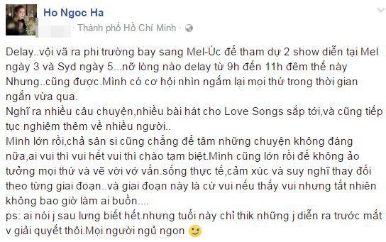 sao việt, hồ ngọc hà, đàm vĩnh hưng, mối quan hệ giữa hồ ngọc hà và đàm vĩnh hưng, đàm vĩnh hưng