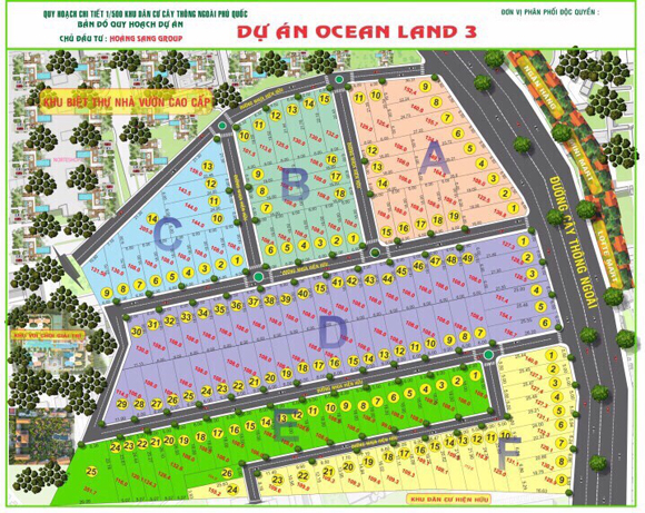 Ocean Land Phú Quốc, Đất nền Ocean Land, mua đất nền tại Phú Quốc