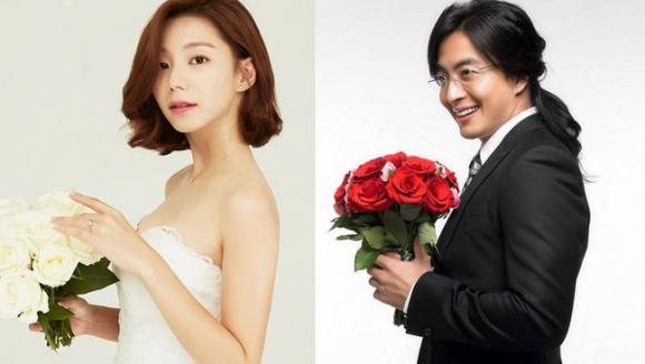 chuyện làng sao,Bae Yong Joon và Park Soo Jin,Park Soo Jin,vợ Bae Yong Joong mang bầu, sao Hàn