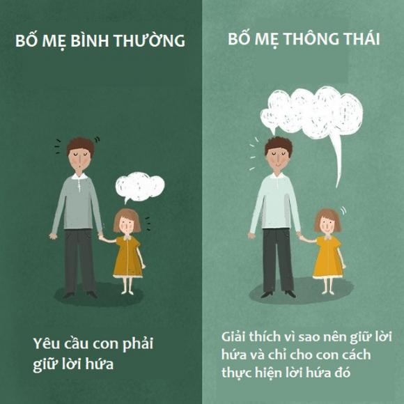 11 điểm để biết cha mẹ thông thái không, cách chăm sóc con hợp lý, cha mẹ thông thái hay bình thường,tin tức,kiến thức