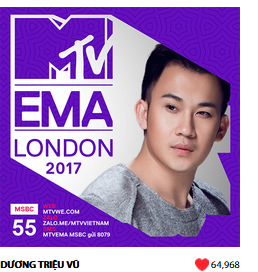  đàm vĩnh hưng, mr. đàm,  đề cử EMA 2017