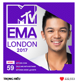  đàm vĩnh hưng, mr. đàm, đề cử EMA 2017