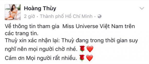 hoàng thùy, Hoa hậu Hoàn vũ Việt Nam 2017