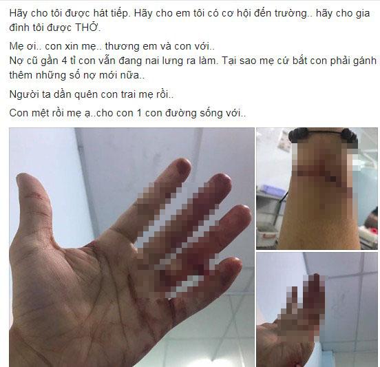 Đông Hùng, ca sĩ Đông Hùng, mẹ Đông Hùng nợ nần, Đông Hùng bị chém,chuyện làng sao,sao Việt
