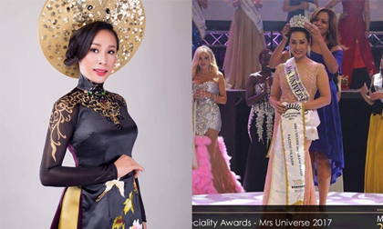 sao việt, Hoa hậu quý bà Hoàn vũ Thế giới 2017, Mrs Universe 2017, Lưu Hoàng Trâm, Hoa hậu quý bà Lưu Hoàng Trâm,Hoa hậu