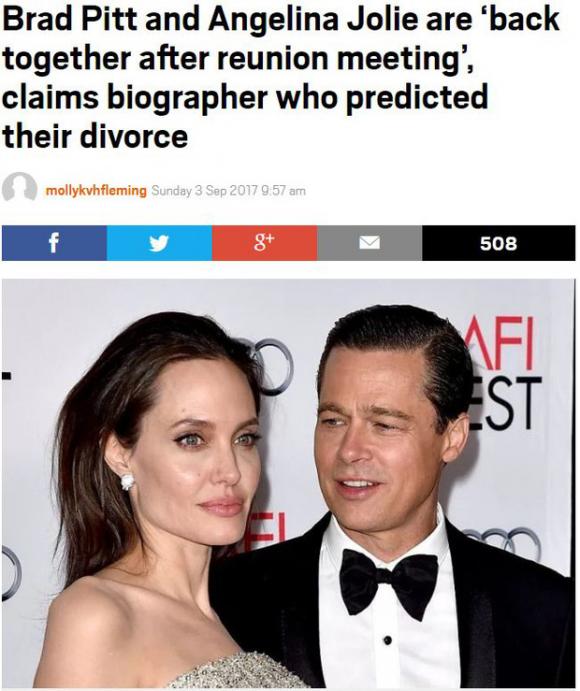 Angelina Jolie, Angelina Jolie và Brad Pitt tái hợp, Angelina Jolie và Brad Pitt không tái hợp, Brad Pitt
