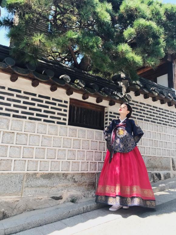 sao việt,  Kaity Nguyễn,  Kaity Nguyễn ngực khủng, nữ chính em chưa 18,  Kaity Nguyễn mặc hanbok