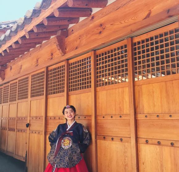 sao việt,  Kaity Nguyễn,  Kaity Nguyễn ngực khủng, nữ chính em chưa 18,  Kaity Nguyễn mặc hanbok