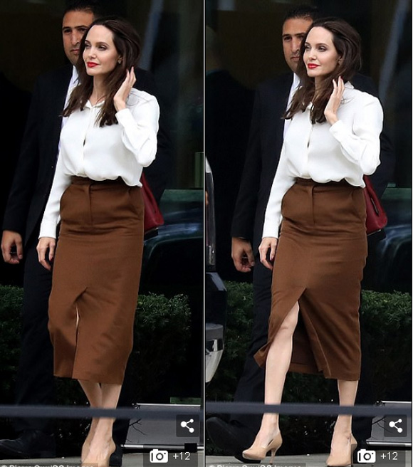 Angelina Jolie, Angelina Jolie gầy gò, gu thời trang Angelina Jolie,thời trang sao,sao Hollywood