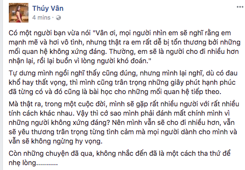 ,thụy vân đi làm mc, á hậu thúy vân, thúy vân chia tay bạn trai đại gia, sao Việt