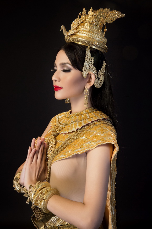 Á hậu trương thị may,hoa hậu dân tộc việt nam,trương thị may diện trang phục truyền thống,album ảnh sao,sao Việt
