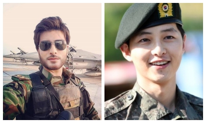 chuyện làng sao,diễn viên Song Joong Ki,Song Joong Ki và Song Hye Kyo làm đám cưới,Đại úy Song Joong Ki đốn tim fans, sao Hàn