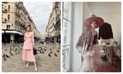 thời trang sao,sao Việt,Maya, Paris Fashion Week