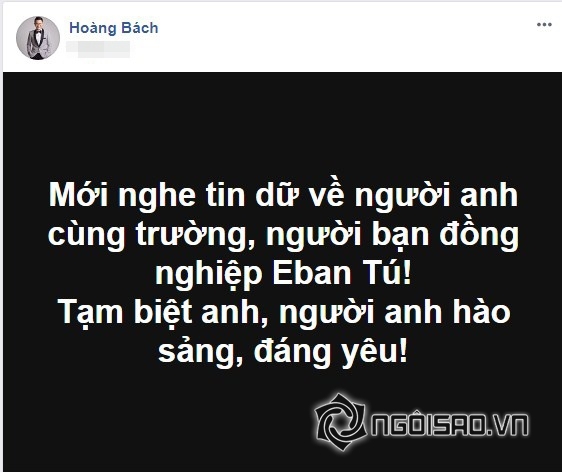 Eban Tú, ca sĩ Eban Tú, Eban Tú qua đời,chuyện làng sao,sao Việt