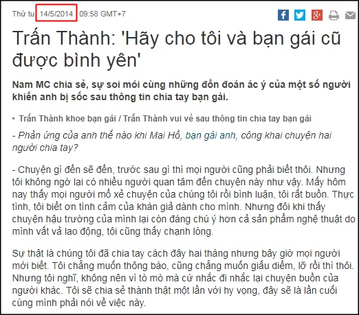 chuyện làng sao,sao Việt,Trấn Thành,Mai Hồ,Đào Bá Lộc