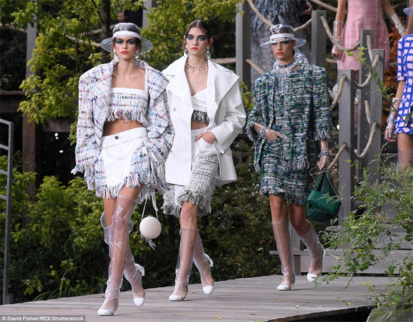 Park Shin Hye, Liu Wen, Bạch Bách Hà, show Chanel, Tuần lễ thời trang Paris,thời trang sao,sao châu Á