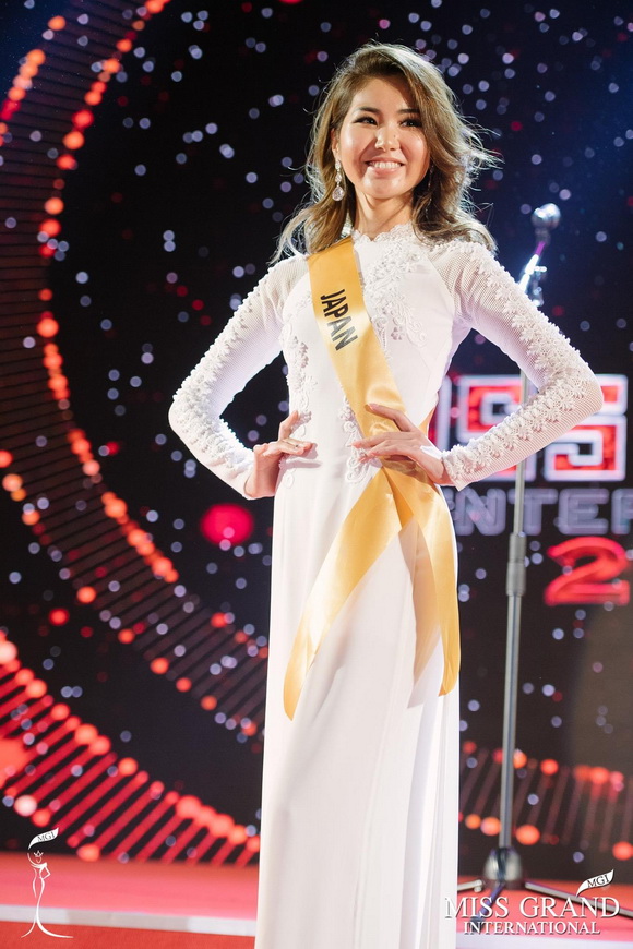 Miss Grand Nhật Bản,Miss Grand Nhật Bản,đại diện nhật bản mặc áo dài việt
