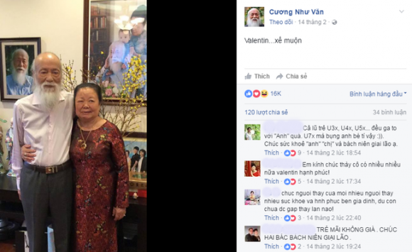  PGS Văn Như Cương, thầy văn như cương, nhà giáo nổi tiếng, vợ pgs văn như cương, chuyện tính PGS Văn Như Cương và vợ