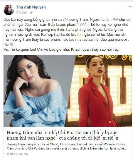 Chi Pu, Hương Tràm, diễn viên Anh Thư,chuyện làng sao,sao Việt