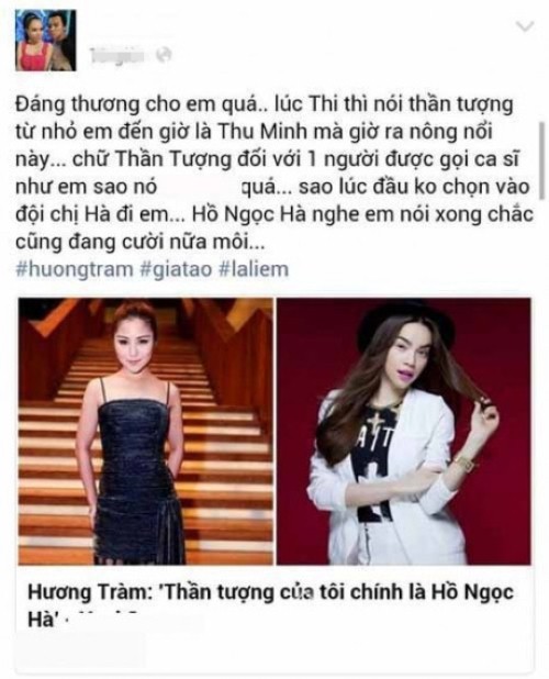 sao việt, hương tràm, scandal hương tràm, hương tràm chi pu, hương tràm mặc phản cảm,chuyện làng sao