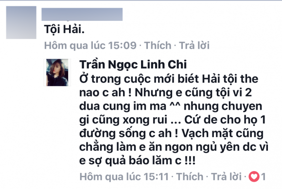 Không chỉ Lâm Vinh Hải, Linh Chi cũng 'miệt mài' khẩu chiến cùng antifan,chuyện làng sao,sao Việt
