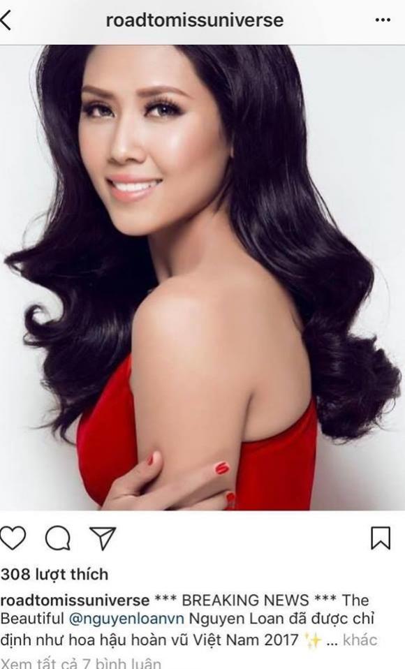 Hoa hậu,sao Việt,Á hậu Nguyễn Thị Loan,Miss Universe 2017,Nguyễn Thị Loan
