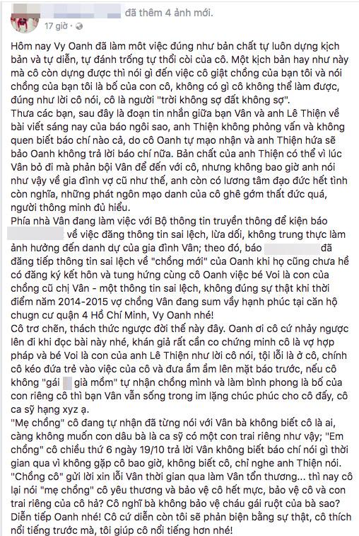 chuyện làng sao,sao Việt,Vy Oanh,scandal Vy Oanh,Vy Oanh bị tố giật chồng