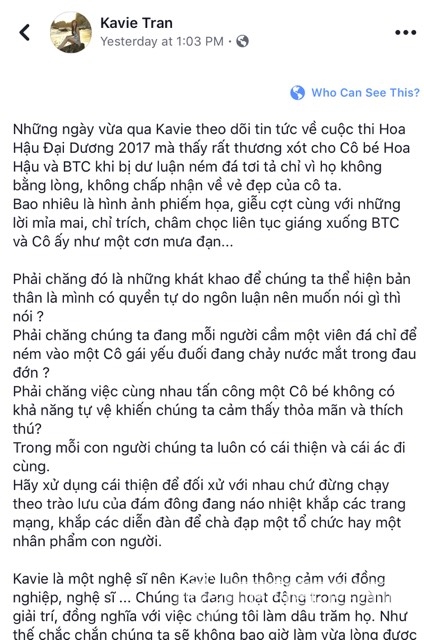 Kavie Trần, ca sĩ Kavie Trần, sao việt