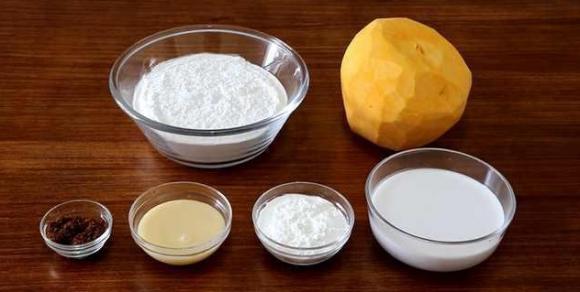 Cách làm bánh rán bí đỏ, bánh rán bí đỏ, hướng dẫn làm bánh rán bí đỏ