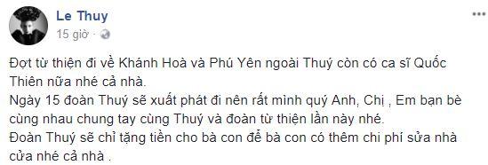 sao việt ủng hộ lũ lụt, thủy tiên, đàm vĩnh hưng, sao làm từ thiện