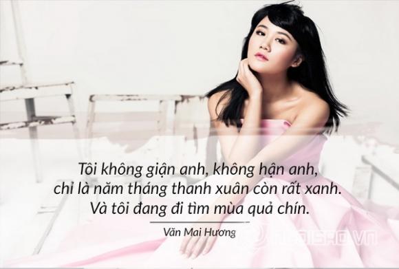 Ca sĩ văn mai hương,văn mai hương chia tay bạn trai,phát ngôn của văn mai hương