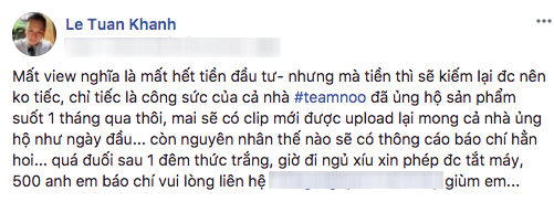 Noo Phước Thịnh, ca sĩ Noo Phước Thịnh, MV Noo Phước Thịnh bị xóa
