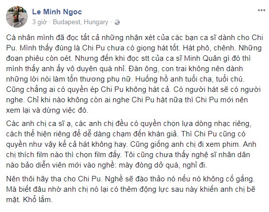 Phương Vy idol, Chi Pu, Minh Quân,Lam Trường