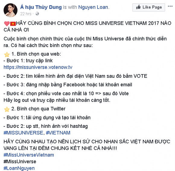  Miss Universe 2017, Nguyễn Thị Loan, sao Việt, chung kết  Miss Universe 2017