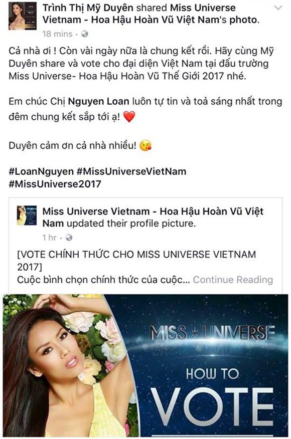  Miss Universe 2017, Nguyễn Thị Loan, sao Việt, chung kết  Miss Universe 2017