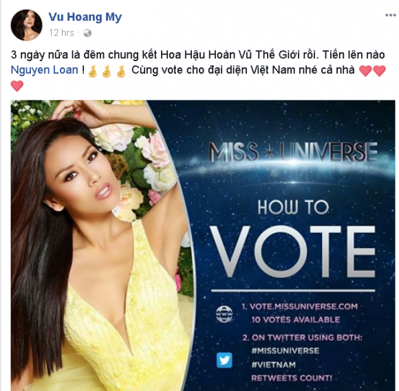  Miss Universe 2017, Nguyễn Thị Loan, sao Việt, chung kết  Miss Universe 2017