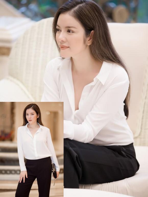 áo sơ mi trắng, mix đồ với sơ mi trắng, sao việt diện áo sơ mi trắng