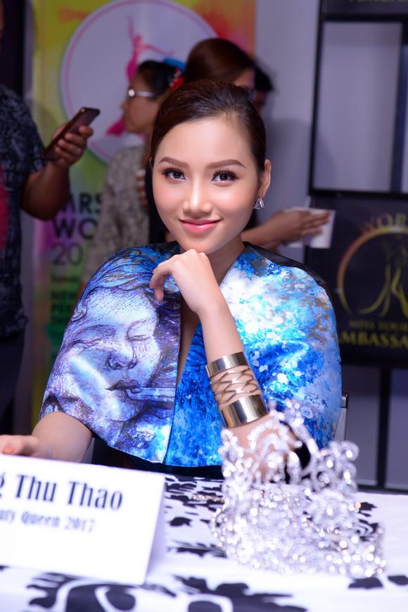 Nữ hoàng Sắc đẹp Toàn cầu 2017,hoa hậu Hoàng Thu Thảo,nữ hoàng sắc đẹp hoàng thu thảo