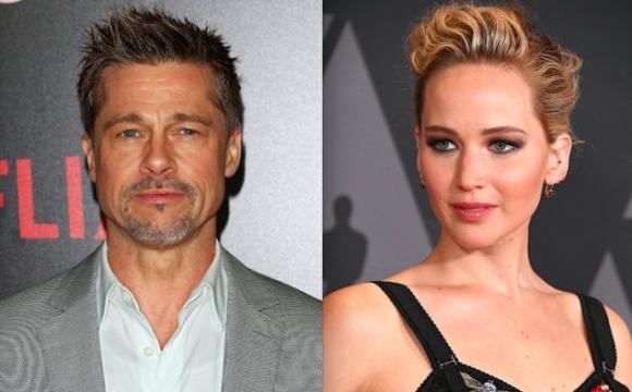 nam dien vien Brad Pitt,nữ diễn viên Jennifer Lawrence, brad pitt hẹn hò jennifer lawrence