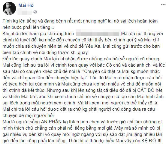 mai hồ, trấn thành, người yêu cũ trấn thành 